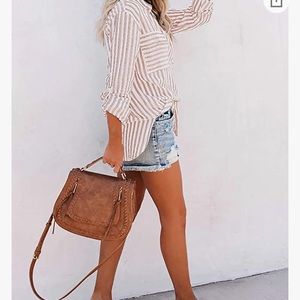 Happy Sailed Womens Button Down Shirts Long Sleeve Blouse